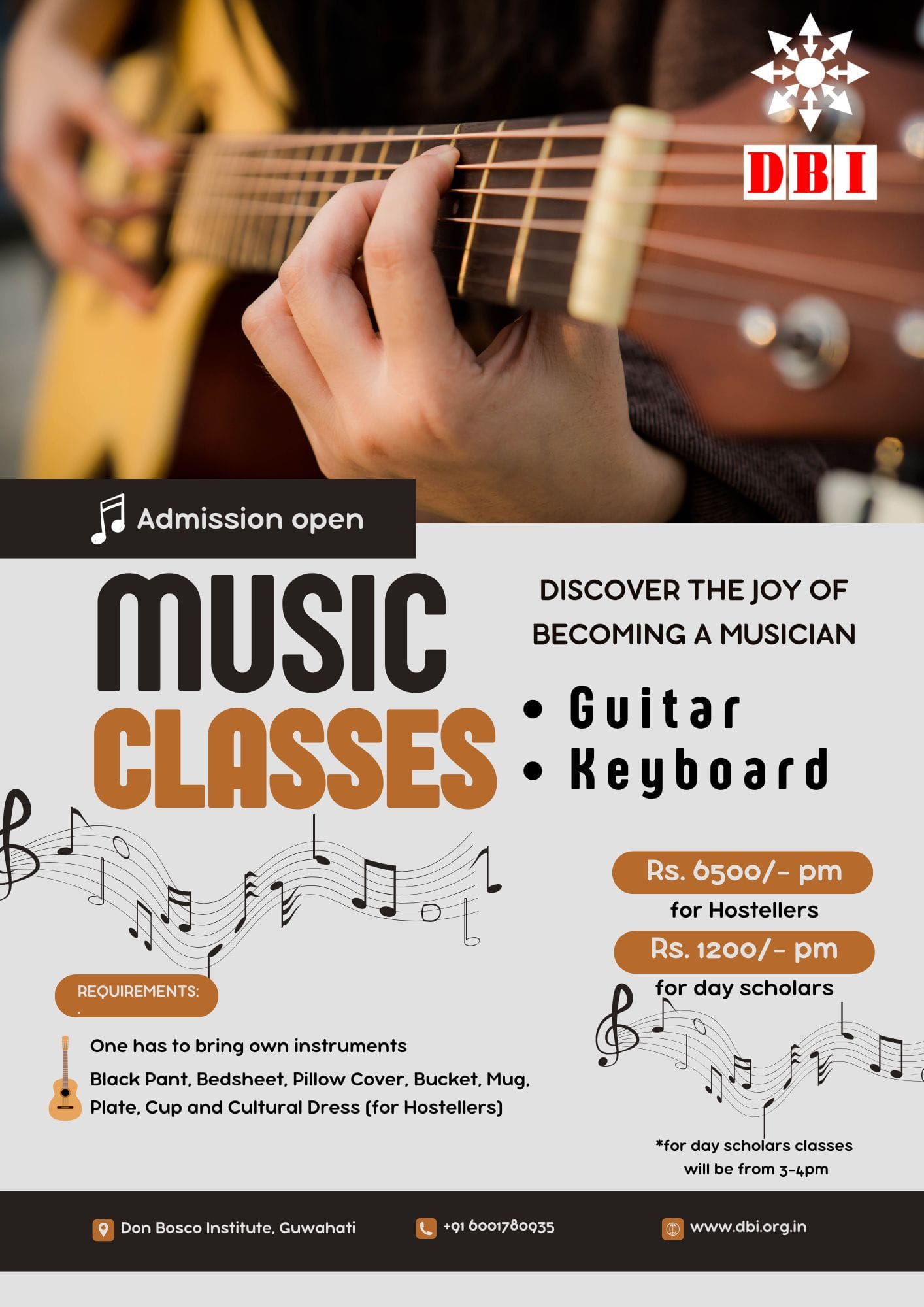 Guitar & Keyboard Music Classes
