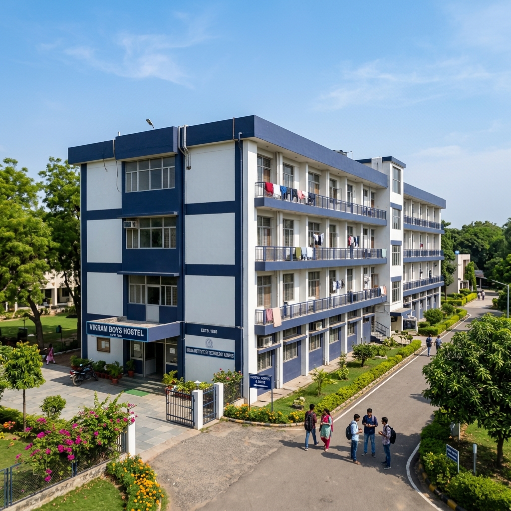 Boys hostel exterior view
