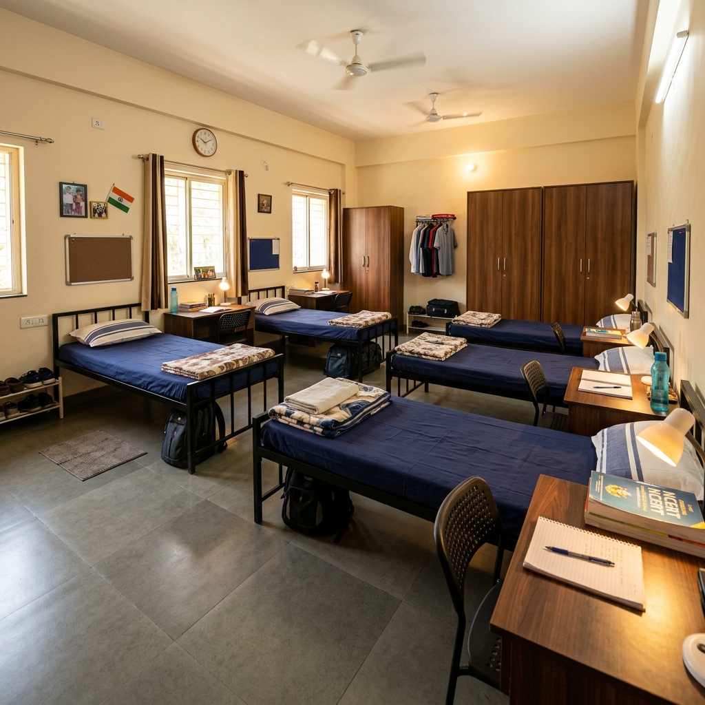 Boys hostel room interior